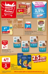 Gazetka promocyjna Auchan - Gazetka 25 DNI SUPERCEN Supermarket Auchan - Gazetka - ważna od 31.10 do 31.10.2023 - strona 5 - produkty: Lubella, Makaron, Sos, Ser, Koc, Bell, Kawa, Olej rzepakowy, Bella, Pudliszki, Olej, Omega-3, Groszek