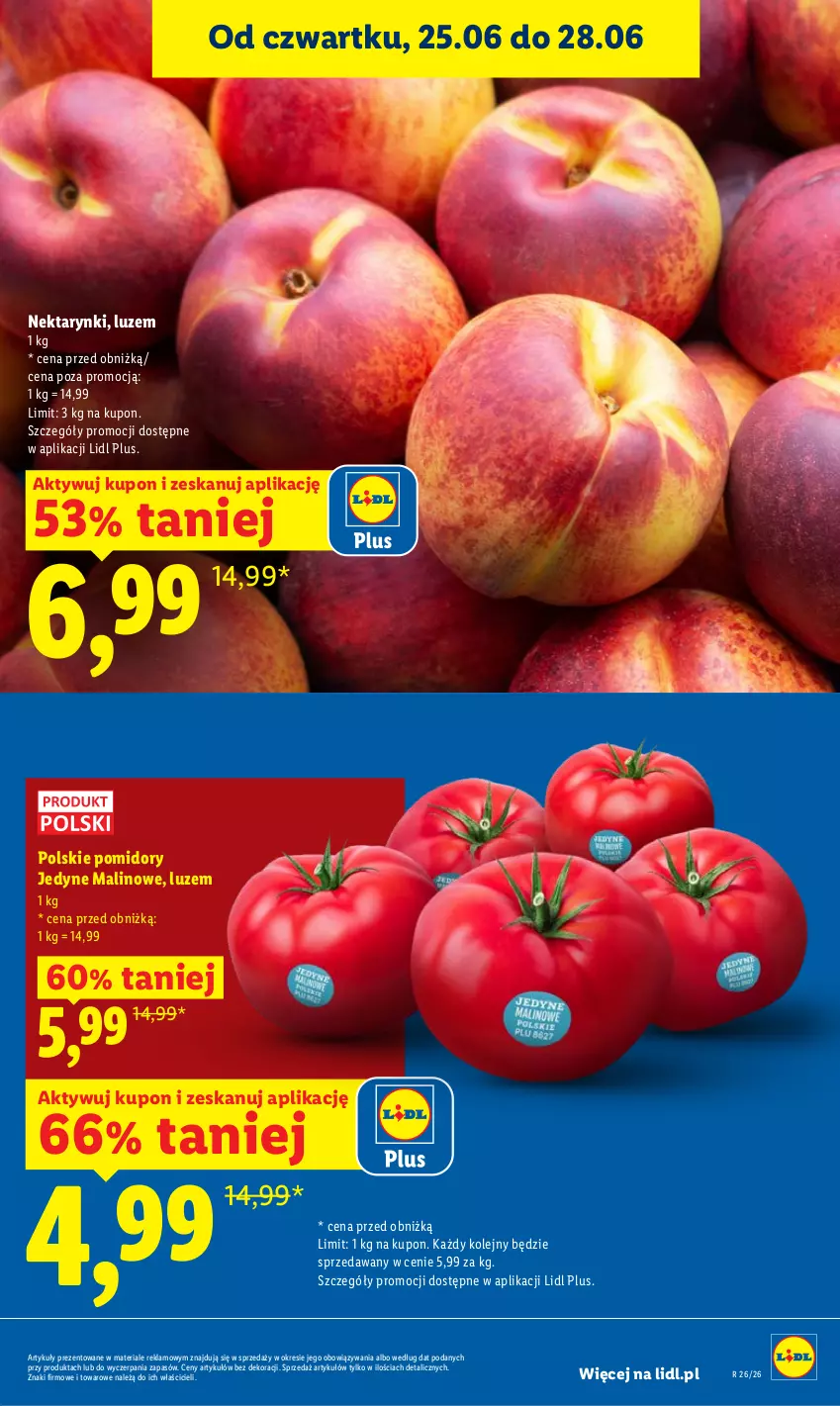 Gazetka promocyjna Lidl - Gazetka ważna od 25.06 do 28.06 - ważna 25.06 do 28.06.2026 - strona 11 - produkty: Nektar, Olej, Pomidory