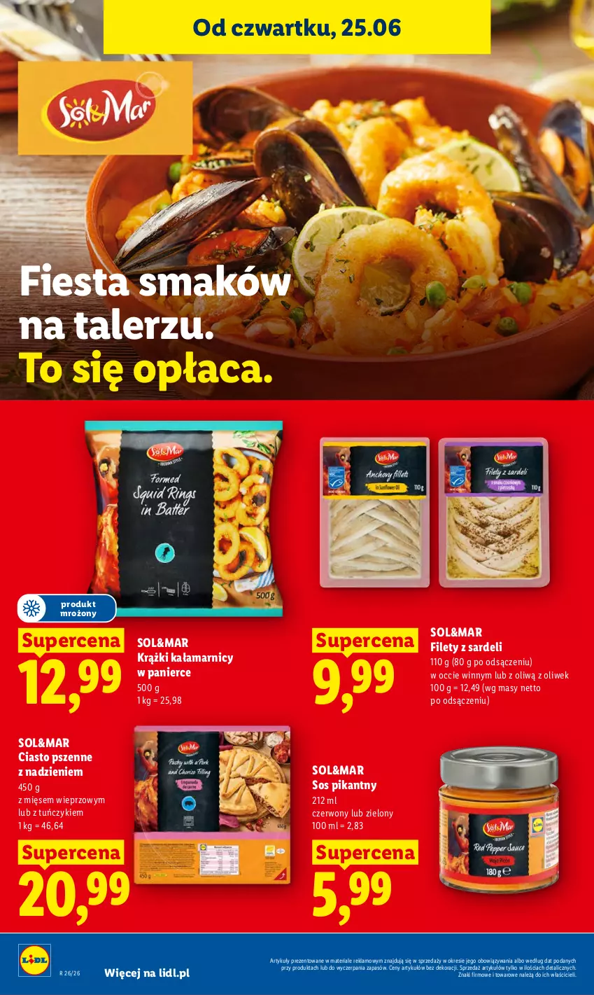 Gazetka promocyjna Lidl - Gazetka ważna od 25.06 do 28.06 - ważna 25.06 do 28.06.2026 - strona 60 - produkty: Sos, Talerz, Tuńczyk