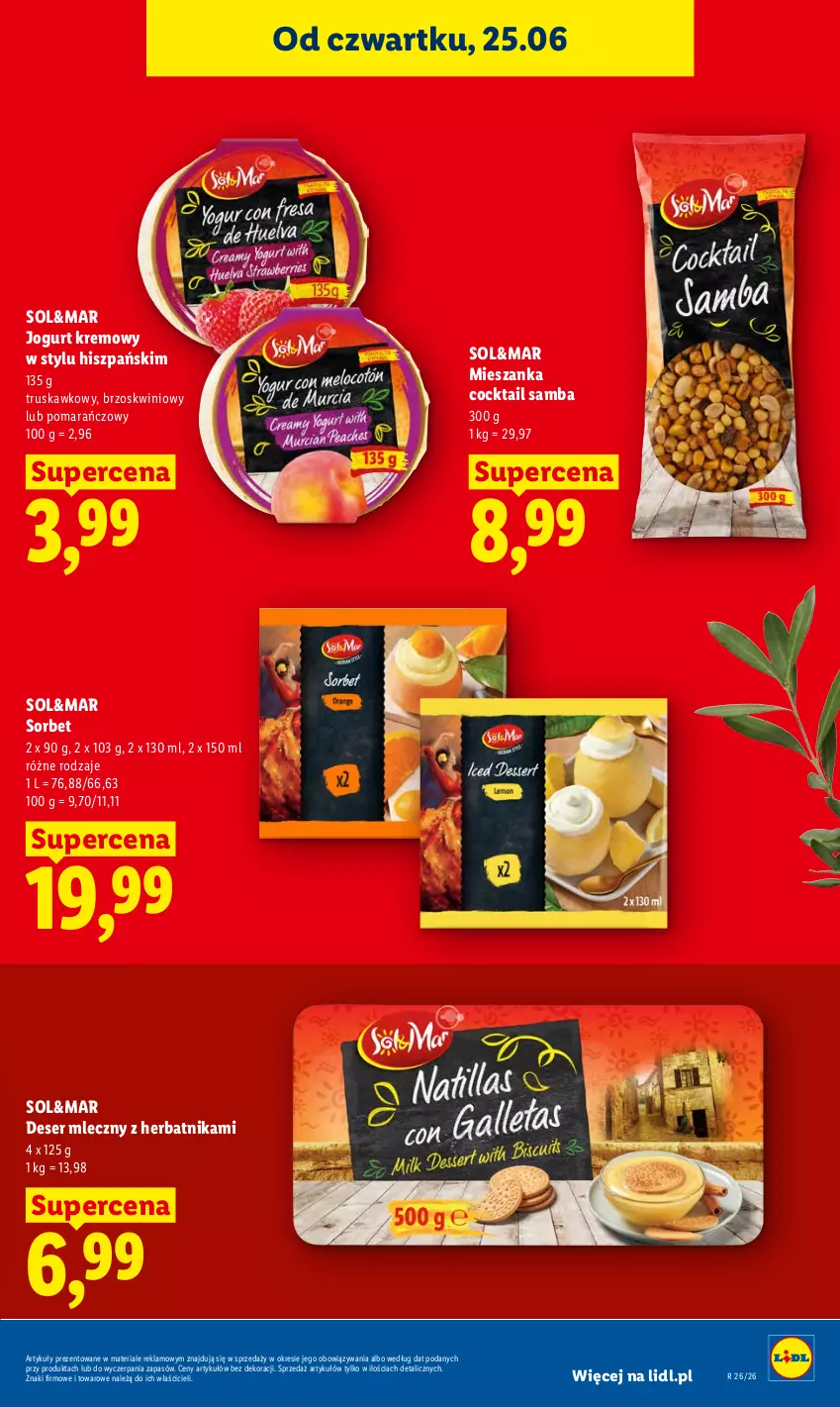 Gazetka promocyjna Lidl - Gazetka ważna od 25.06 do 28.06 - ważna 25.06 do 28.06.2026 - strona 63 - produkty: Deser, Deser mleczny, Jogurt, Ser