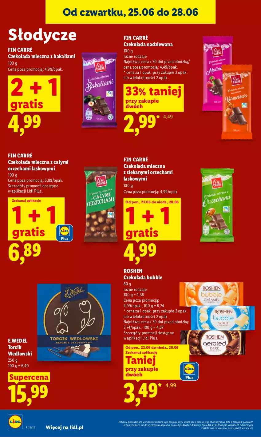 Gazetka promocyjna Lidl - Gazetka ważna od 25.06 do 28.06 - ważna 25.06 do 28.06.2026 - strona 80 - produkty: Czekolada, Czekolada mleczna, Czekolada nadziewana, Gra