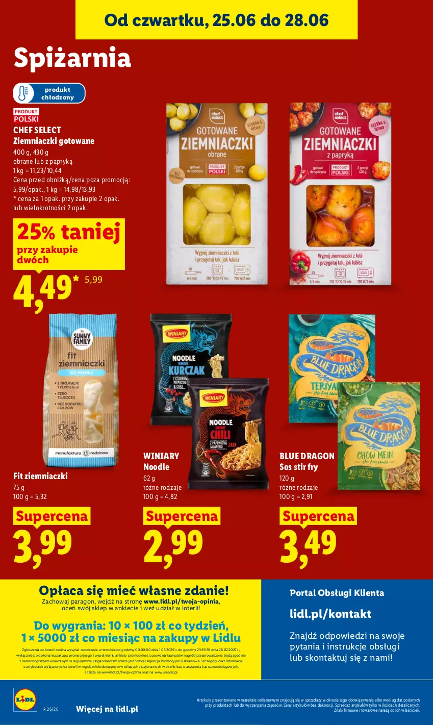 Gazetka promocyjna Lidl - Gazetka ważna od 25.06 do 28.06 - ważna 25.06 do 28.06.2026 - strona 84 - produkty: Gra, Laur, Mola, Por, Portal, Sos, Winiary