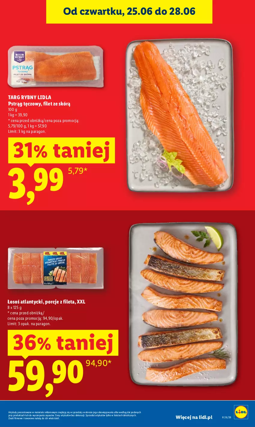 Gazetka promocyjna Lidl - Gazetka ważna od 25.06 do 28.06 - ważna 25.06 do 28.06.2026 - strona 9 - produkty: Por, Pstrąg, Pstrąg tęczowy