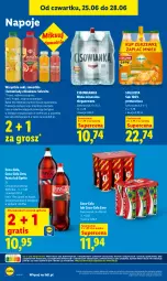 Gazetka promocyjna Lidl - Gazetka ważna od 25.06 do 28.06 - Gazetka - ważna od 28.06 do 28.06.2026 - strona 70 - produkty: Sok, Gra, Coca-Cola, Napoje, Smoothie, Fanta, Woda mineralna, Woda, Sprite, Cisowianka, Fa