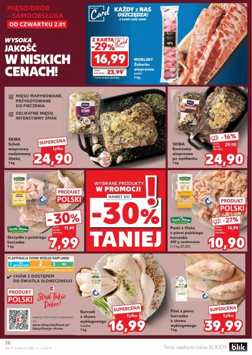 Gazetka promocyjna Kaufland - ważna 02.01 do 08.01.2025 - strona 32 - produkty: Drób, Filet z piersi kurczaka, Kurczak, Mięso, Morliny, Piec, Tusz