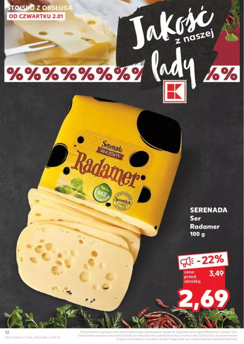 Gazetka promocyjna Kaufland - ważna 02.01 do 08.01.2025 - strona 4 - produkty: Radamer, Ser