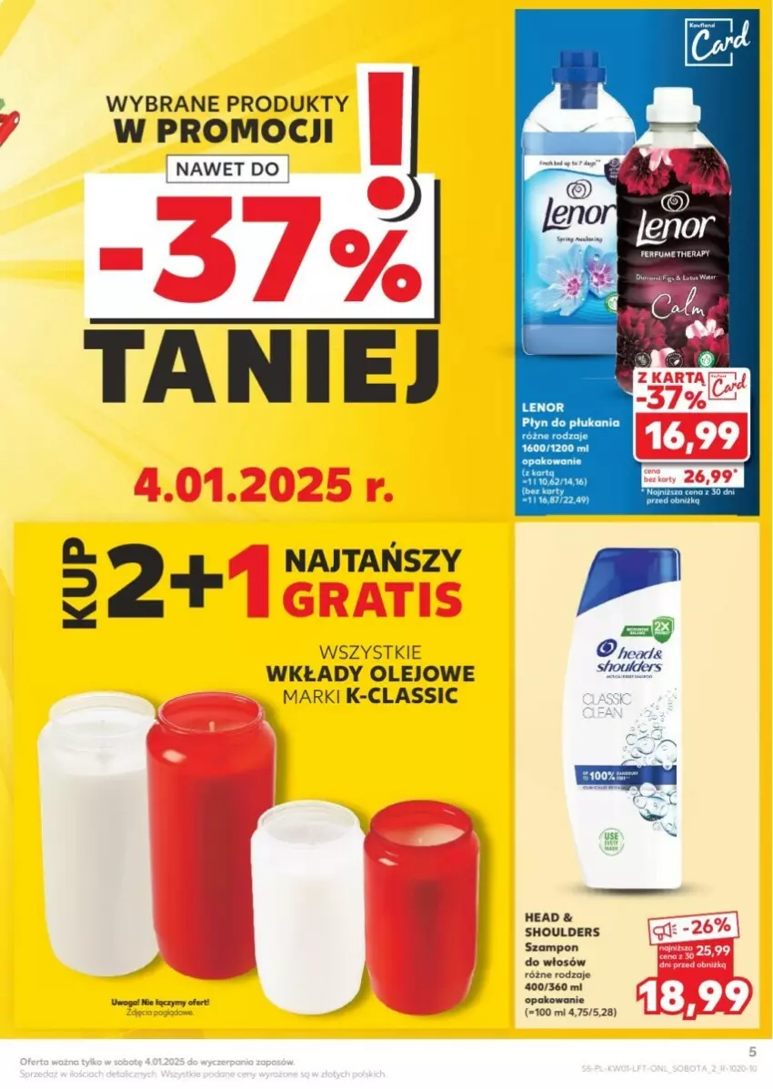 Gazetka promocyjna Kaufland - ważna 02.01 do 08.01.2025 - strona 45 - produkty: Olej, Szampon, Waga