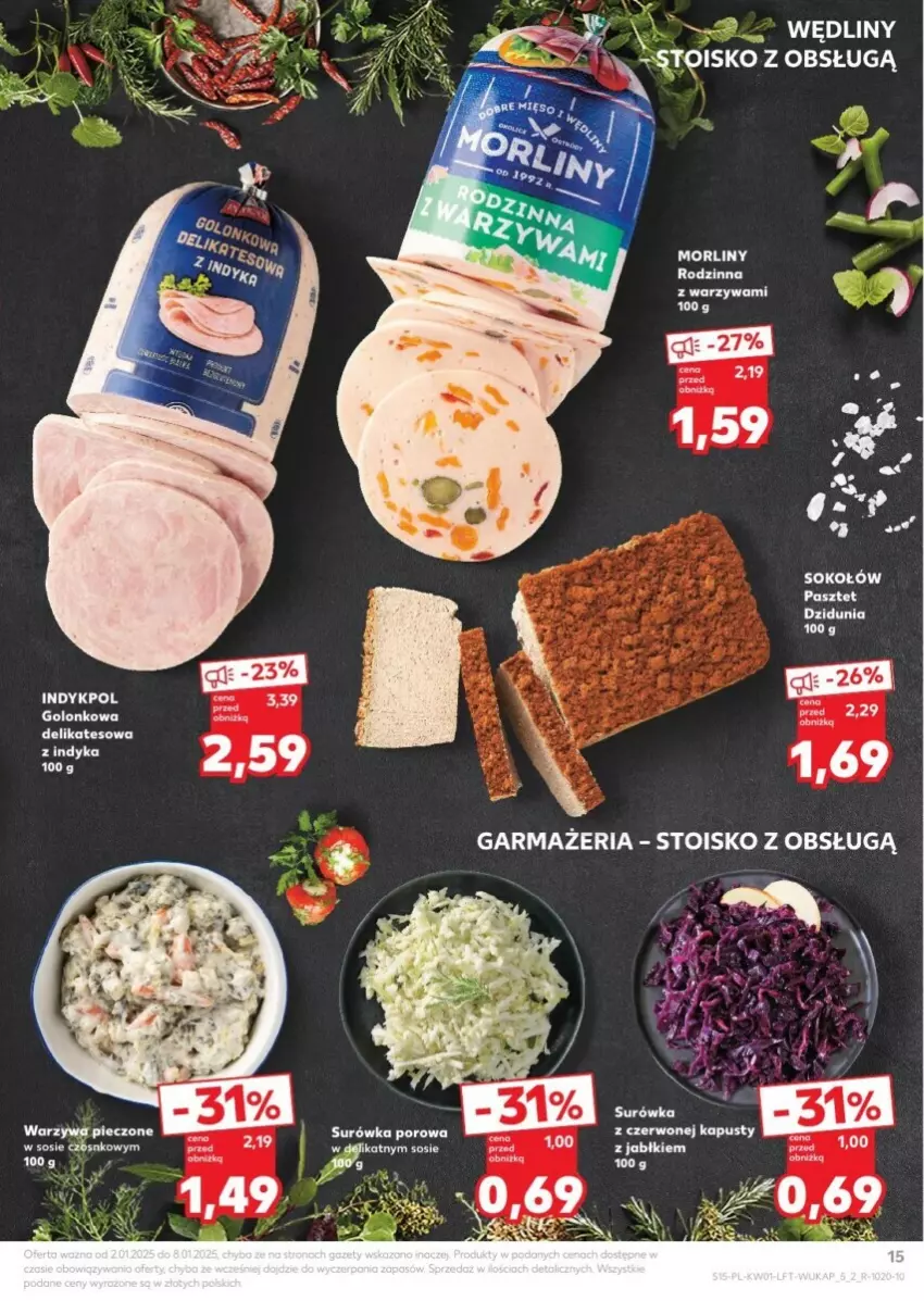 Gazetka promocyjna Kaufland - ważna 02.01 do 08.01.2025 - strona 7 - produkty: Morliny, Piec, Por, Sos, Surówka, Warzywa