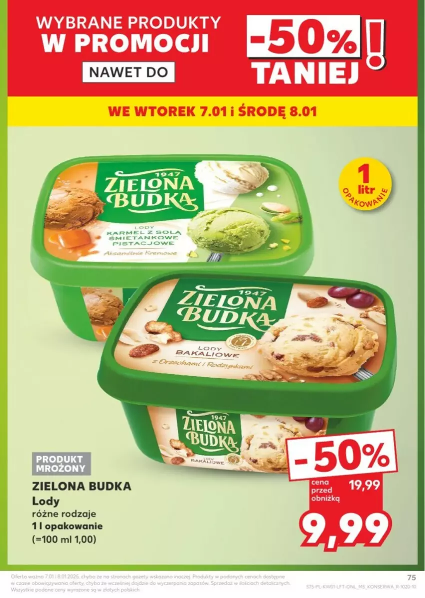 Gazetka promocyjna Kaufland - ważna 02.01 do 08.01.2025 - strona 73 - produkty: Lody, Zielona Budka