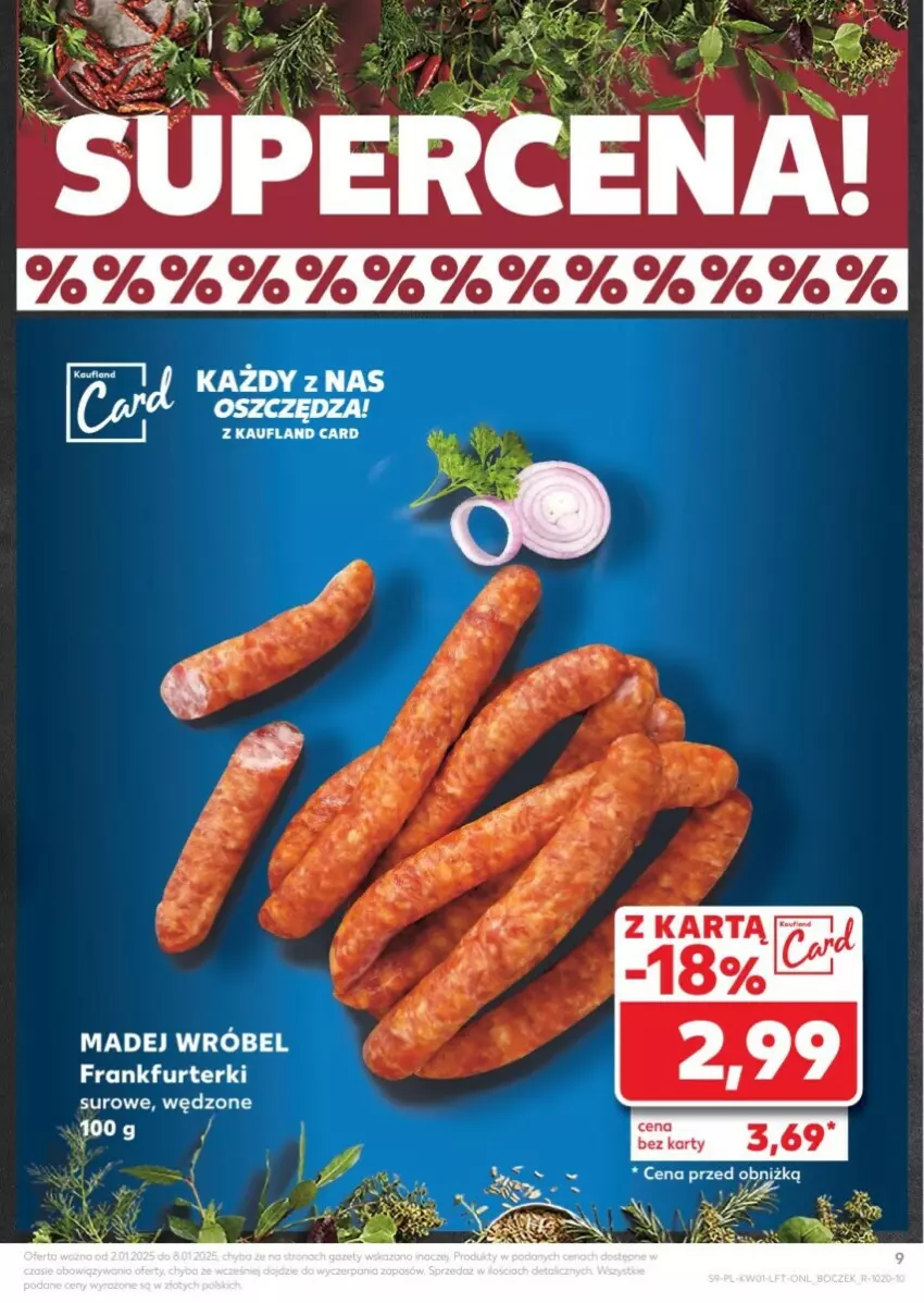 Gazetka promocyjna Kaufland - ważna 02.01 do 08.01.2025 - strona 76 - produkty: Frankfurterki, Madej Wróbel