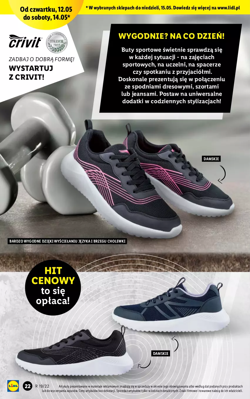 Gazetka promocyjna Lidl - GAZETKA - ważna 09.05 do 15.05.2022 - strona 22 - produkty: Acer, Buty, Dres, Por, Sport