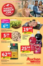 Gazetka promocyjna Auchan - Pewność niskich cen Supermarket - Gazetka - ważna od 17.09 do 17.09.2025 - strona 1 - produkty: Piec, Płyn do prania, Pistacje, Kawa ziarnista, Karkówka wieprzowa, Kawa, Winogrona, Perwoll, Jacobs, Wino