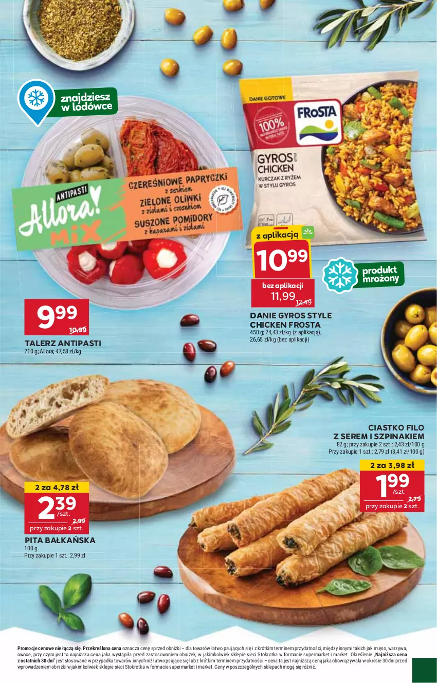 Gazetka promocyjna Stokrotka - Supermarket - ważna 29.05 do 04.06.2025 - strona 21 - produkty: Frosta, Gyros, Mięso, Owoce, Ser, Szpinak, Talerz, Warzywa