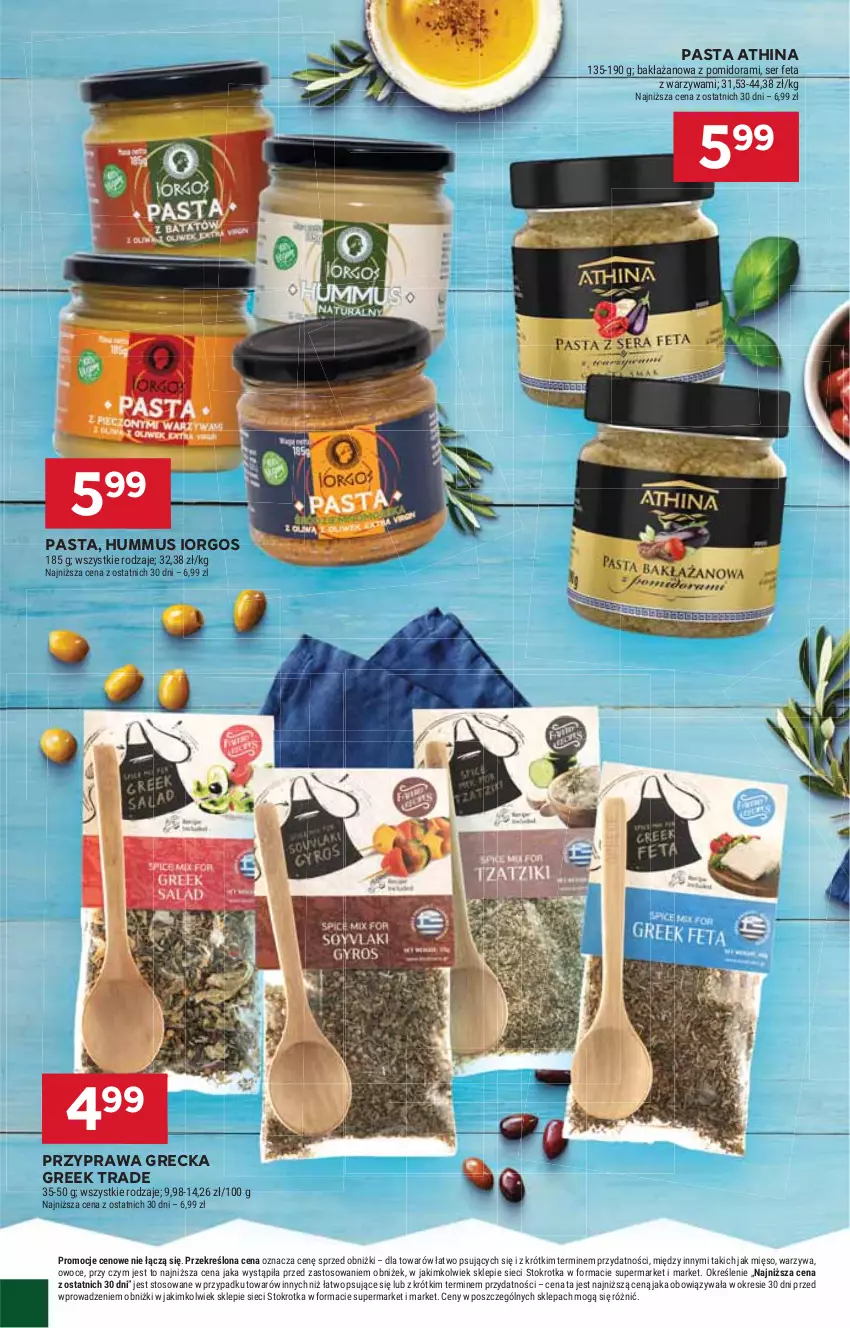 Gazetka promocyjna Stokrotka - Supermarket - ważna 29.05 do 04.06.2025 - strona 24 - produkty: Feta, Hummus, Mięso, Mus, Owoce, Ser, Warzywa