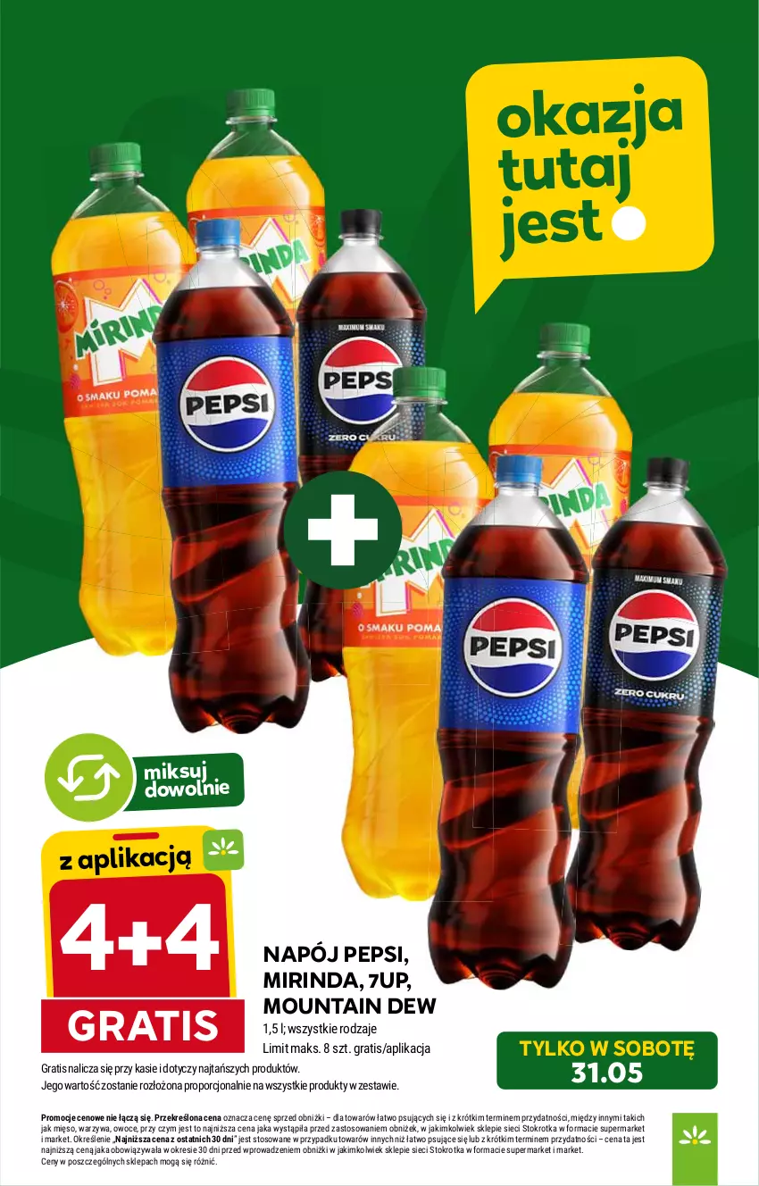 Gazetka promocyjna Stokrotka - Supermarket - ważna 29.05 do 04.06.2025 - strona 35 - produkty: 7up, Gra, HP, Mirinda, Napój, Pepsi