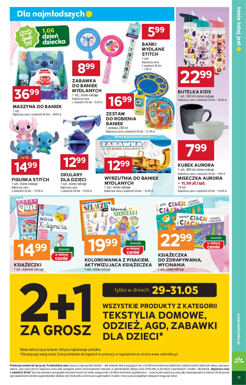 Gazetka promocyjna Stokrotka - Supermarket - ważna 29.05 do 04.06.2025 - strona 39 - produkty: Dzieci, Kolorowanka, Kubek, Mięso, Miseczka, Owoce, Szyna, Warzywa, Wyrzutnia, Zabawka