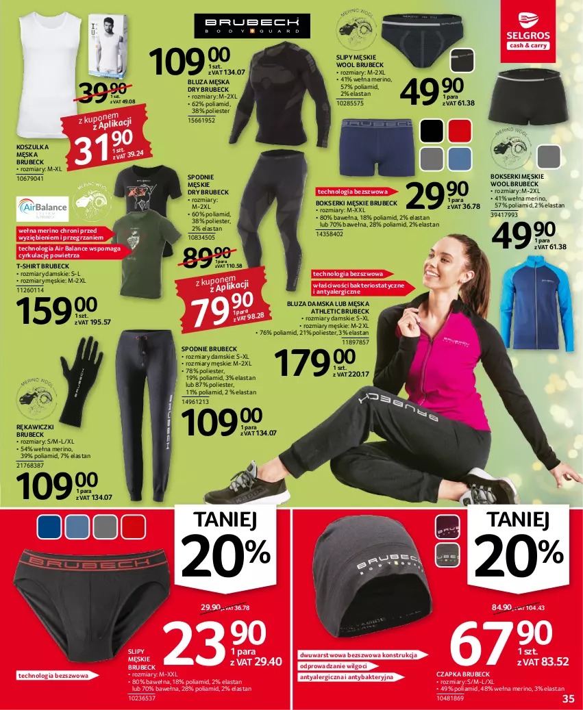 Gazetka promocyjna Selgros - Oferta przemysłowa - ważna 17.11 do 30.11.2022 - strona 35 - produkty: Bluza, Bokserki, Czapka, Kosz, Koszulka, LG, Ser, Slipy, Spodnie, T-shirt, Wełna