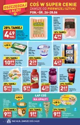 Gazetka promocyjna Aldi - Pełen katalog od 26.06 - Gazetka - ważna od 01.07 do 01.07.2023 - strona 6 - produkty: Ketchup, Ser, Kiełbasa krakowska, Jogurt, Parówki, Parówki z szynki, Lody, Pudliszki, Moments, Flora, Napój, Kiełbasa