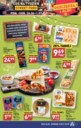 Gazetka promocyjna Aldi - Pełen katalog od 26.06 - Gazetka - ważna od 01.07 do 01.07.2023 - strona 9 - produkty: Kurczak, Sos, Kebab z kurczaka, Zapiekanka, Burger, Morliny, Dan Cake, Chleb, Kamis, Kebab