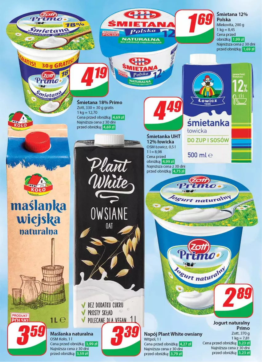 Gazetka promocyjna Dino - Gazetka 2 - ważna 09.01 do 16.01.2024 - strona 30 - produkty: Gra, Jogurt, Jogurt naturalny, Maślanka, Mleko, Mlekovita, Napój, Szal, Zott