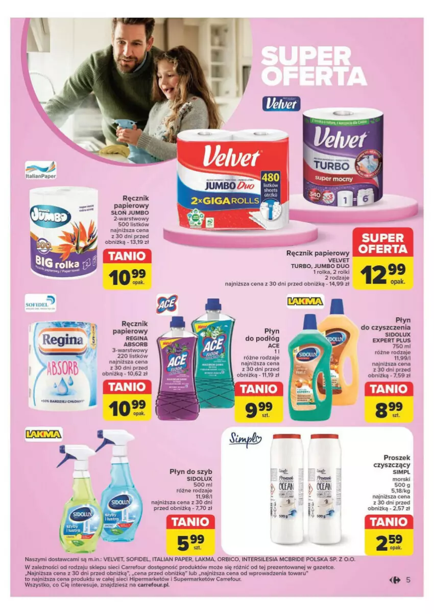 Gazetka promocyjna Carrefour - ważna 19.11 do 30.11.2024 - strona 10 - produkty: BIC, Fa, Gin, Papier, Płyn do szyb, Ręcznik, Rolki, Velvet