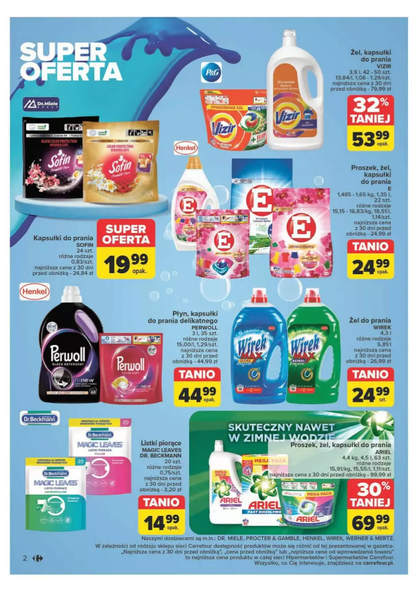 Gazetka promocyjna Carrefour - ważna 19.11 do 30.11.2024 - strona 7 - produkty: Kapsułki do prania, Vizir