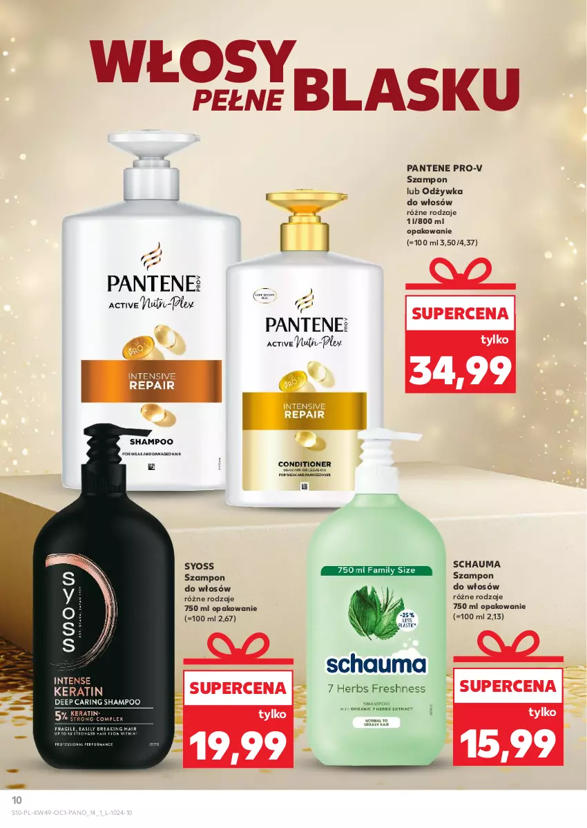 Gazetka promocyjna Kaufland - Kaufland - ważna 04.12 do 23.12.2025 - strona 10 - produkty: Odżywka, Pantene, Schauma, Syoss, Szampon