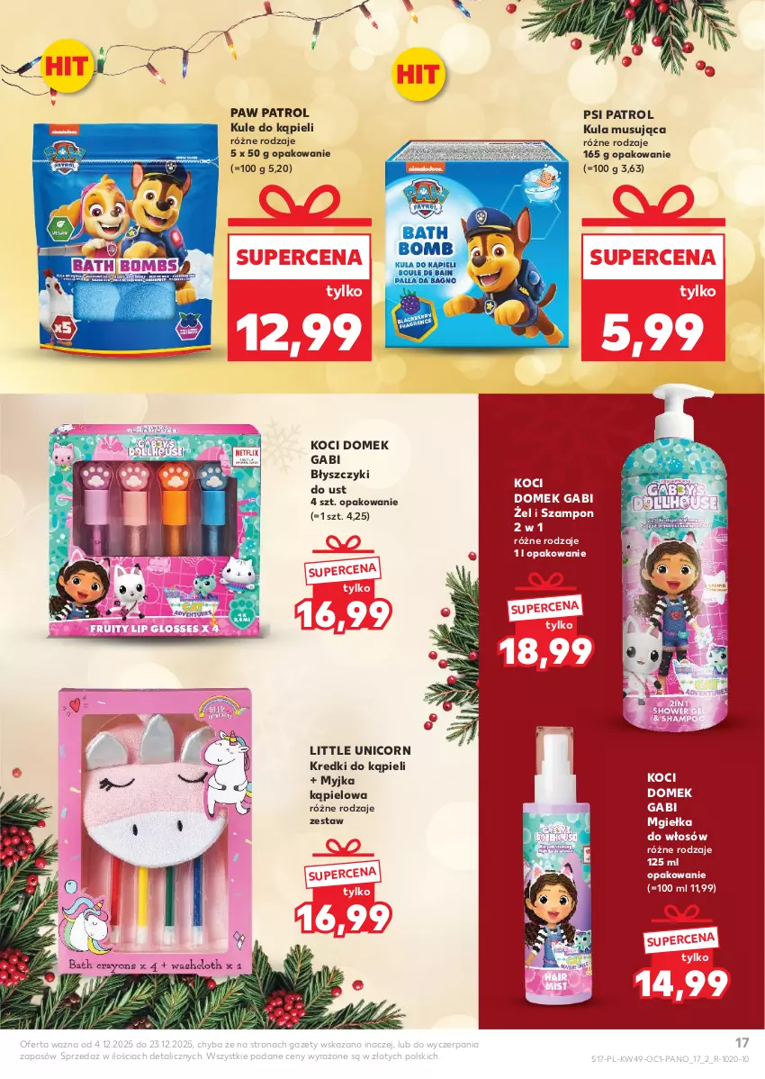 Gazetka promocyjna Kaufland - Kaufland - ważna 04.12 do 23.12.2025 - strona 17 - produkty: Koc, Mus, Psi Patrol, Szampon