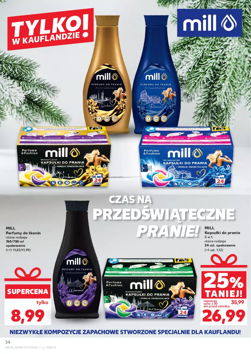 Gazetka promocyjna Kaufland - Kaufland - ważna 04.12 do 23.12.2025 - strona 34 - produkty: Kapsułki do prania, Perfum
