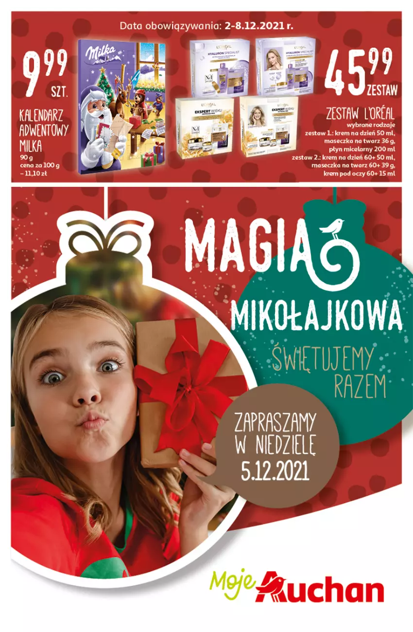 Gazetka promocyjna Auchan - Magia Mikołajkowa Moja Auchan - ważna 02.12 do 08.12.2021 - strona 1