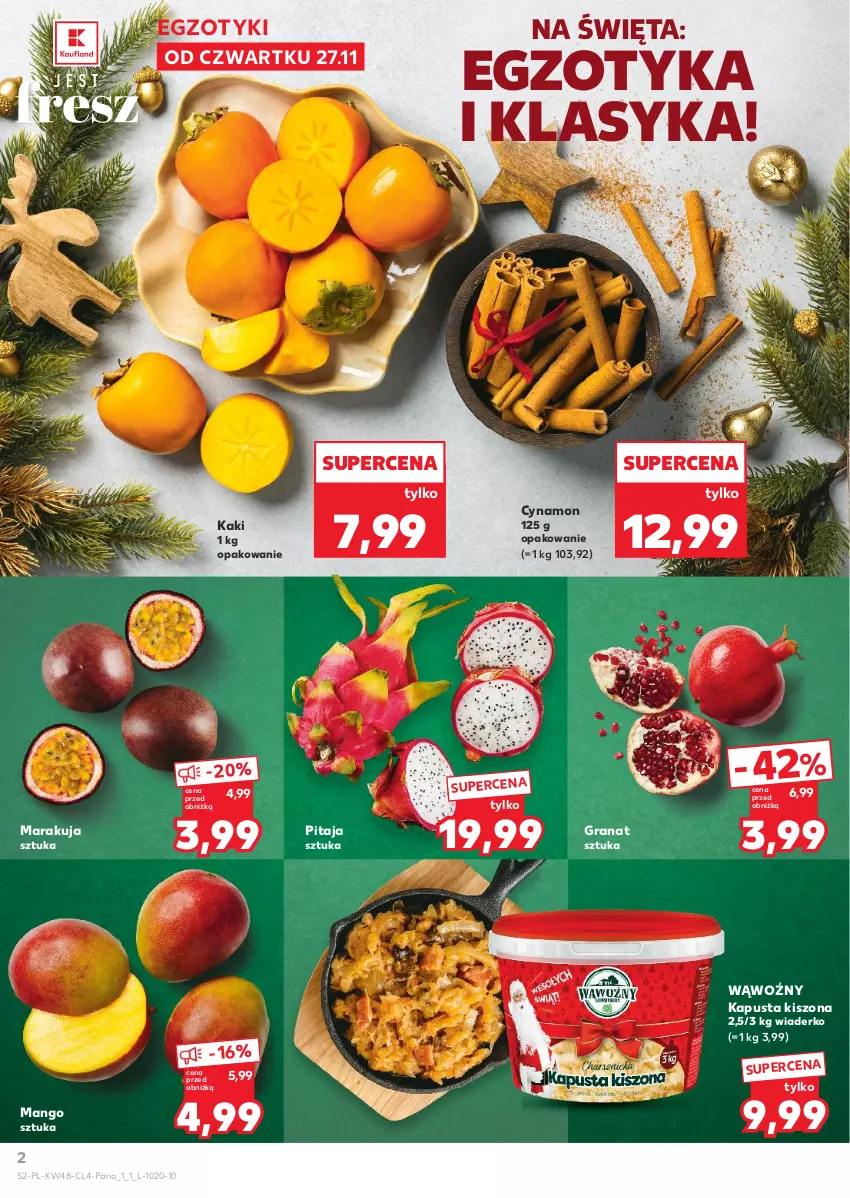 Gazetka promocyjna Kaufland - Kaufland - ważna 27.11 do 09.12.2025 - strona 2 - produkty: Gra, Granat, Kaki, Mango
