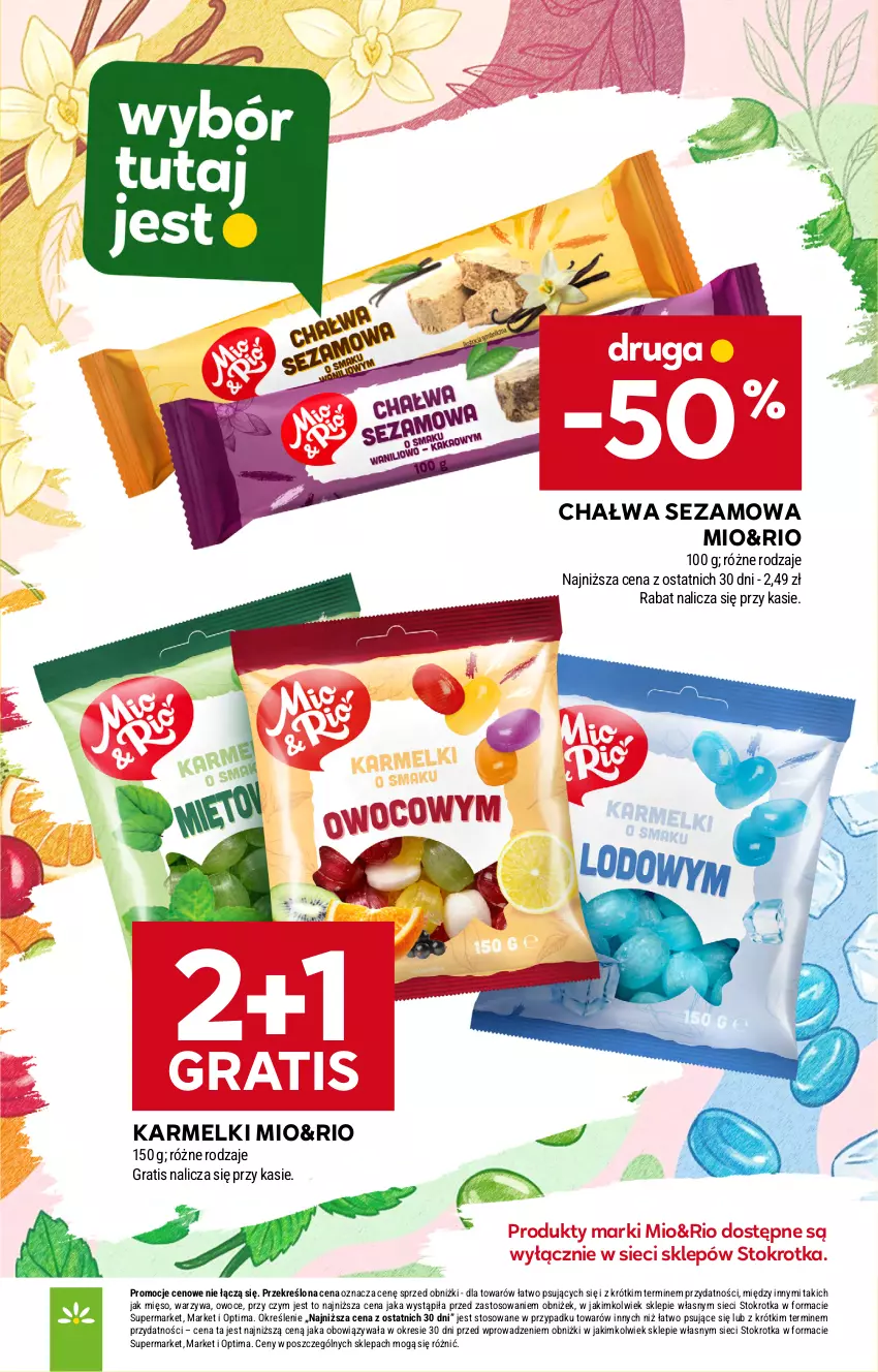 Gazetka promocyjna Stokrotka - Supermarket - ważna 03.09 do 09.09.2026 - strona 23 - produkty: Chałwa, Gra, Mięso, Optima, Owoce, Sezam, Warzywa