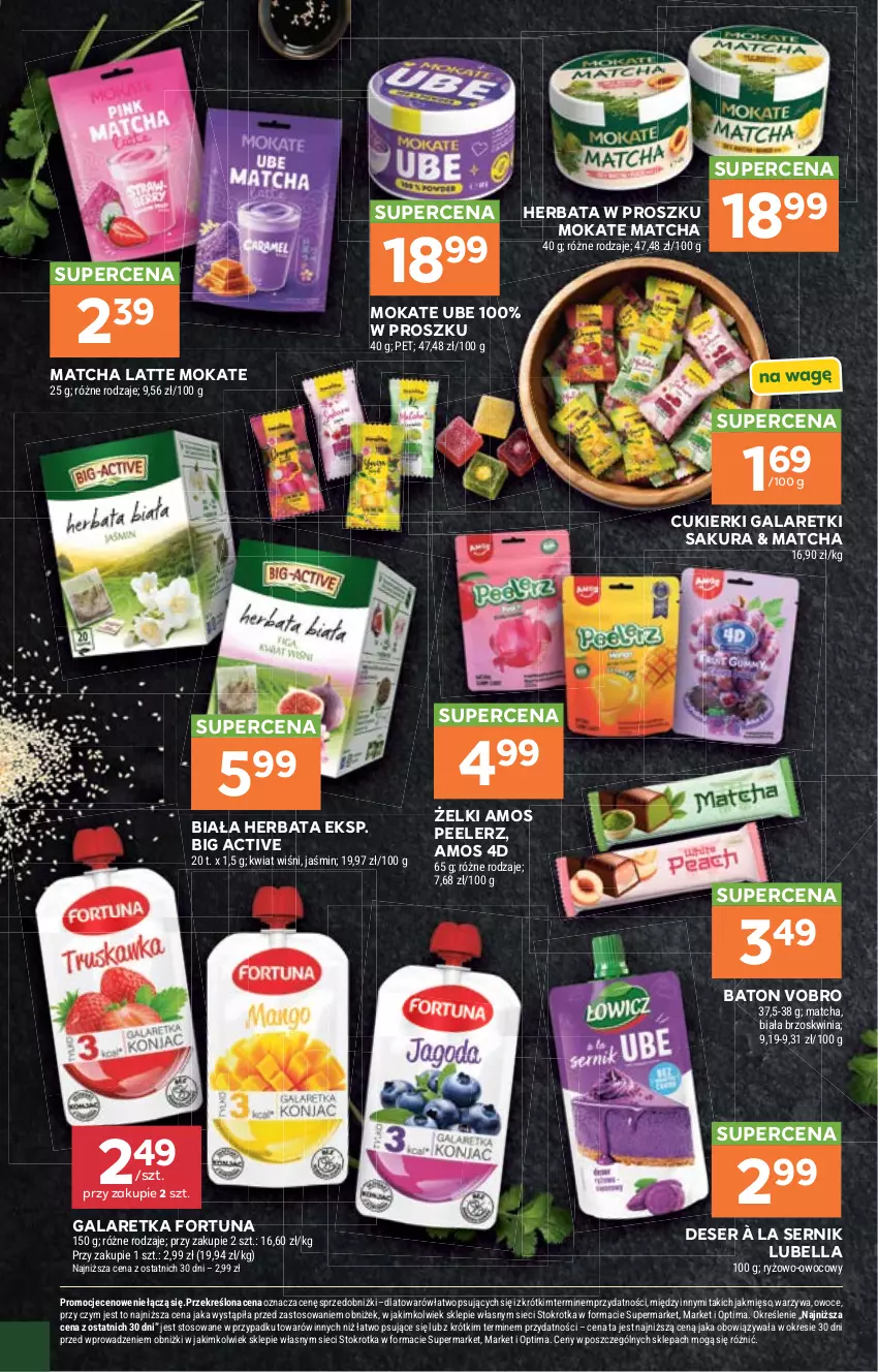 Gazetka promocyjna Stokrotka - Supermarket - ważna 03.09 do 09.09.2026 - strona 36 - produkty: Baton, Bell, Bella, Cukier, Cukierki, Deser, Fortuna, Gala, Galaretka, Galaretki, Herbata, Lubella, Mięso, Optima, Owoce, Ryż, Ser, Warzywa