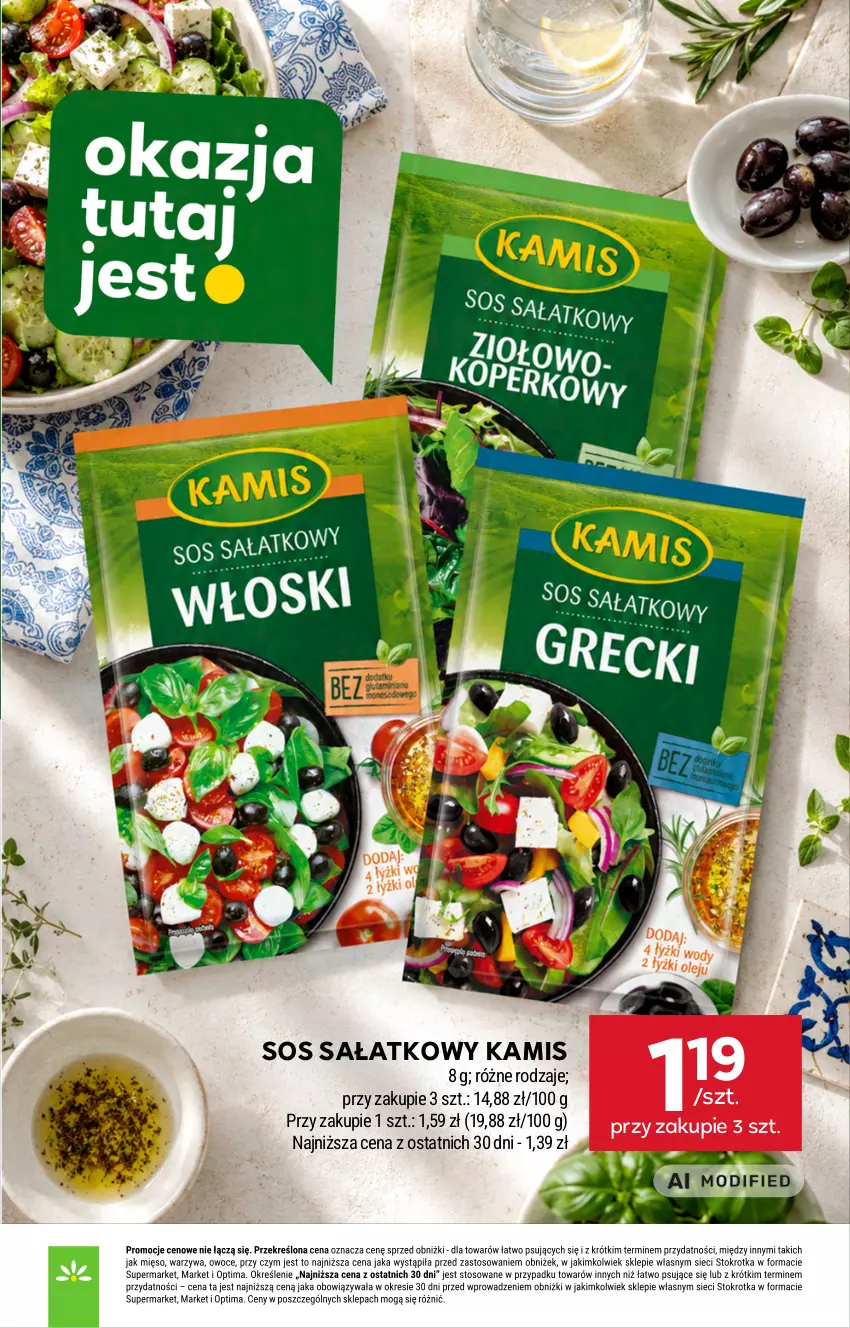 Gazetka promocyjna Stokrotka - Supermarket - ważna 03.09 do 09.09.2026 - strona 41 - produkty: Kamis, Sałat, Sos