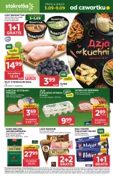 Gazetka promocyjna Stokrotka - Supermarket - Gazetka - ważna od 09.09 do 09.09.2026 - strona 1 - produkty: Kurczak, Krakus, Warzywa, Gra, Papier, Filet z piersi kurczaka, Kurczak gotowany, Jaja, Kawa mielona, Kawa, Jacobs Krönung, Papier toaletowy, Velvet, Duda, Lody, Szynka, Optima, Owoce, Jacobs, Jaja z wolnego wybiegu, Mięso, Nestlé