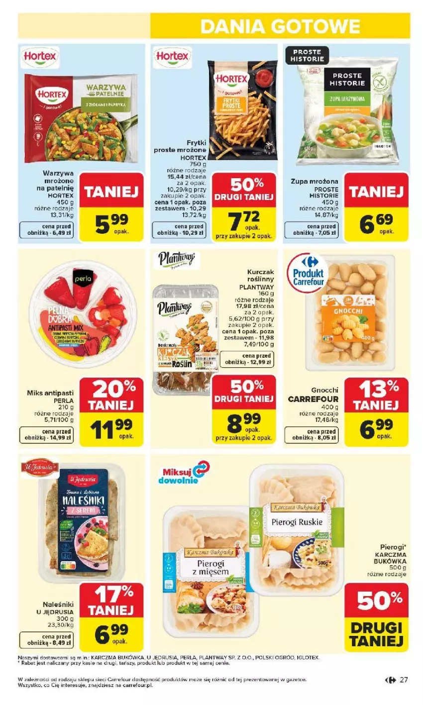 Gazetka promocyjna Carrefour - Gazetka Carrefour, Market od poniedziałku! - ważna 04.05 do 09.05.2026 - strona 29 - produkty: Frytki, Hortex, Kurczak, Naleśniki, Ogród, Pierogi, Warzywa, Zupa