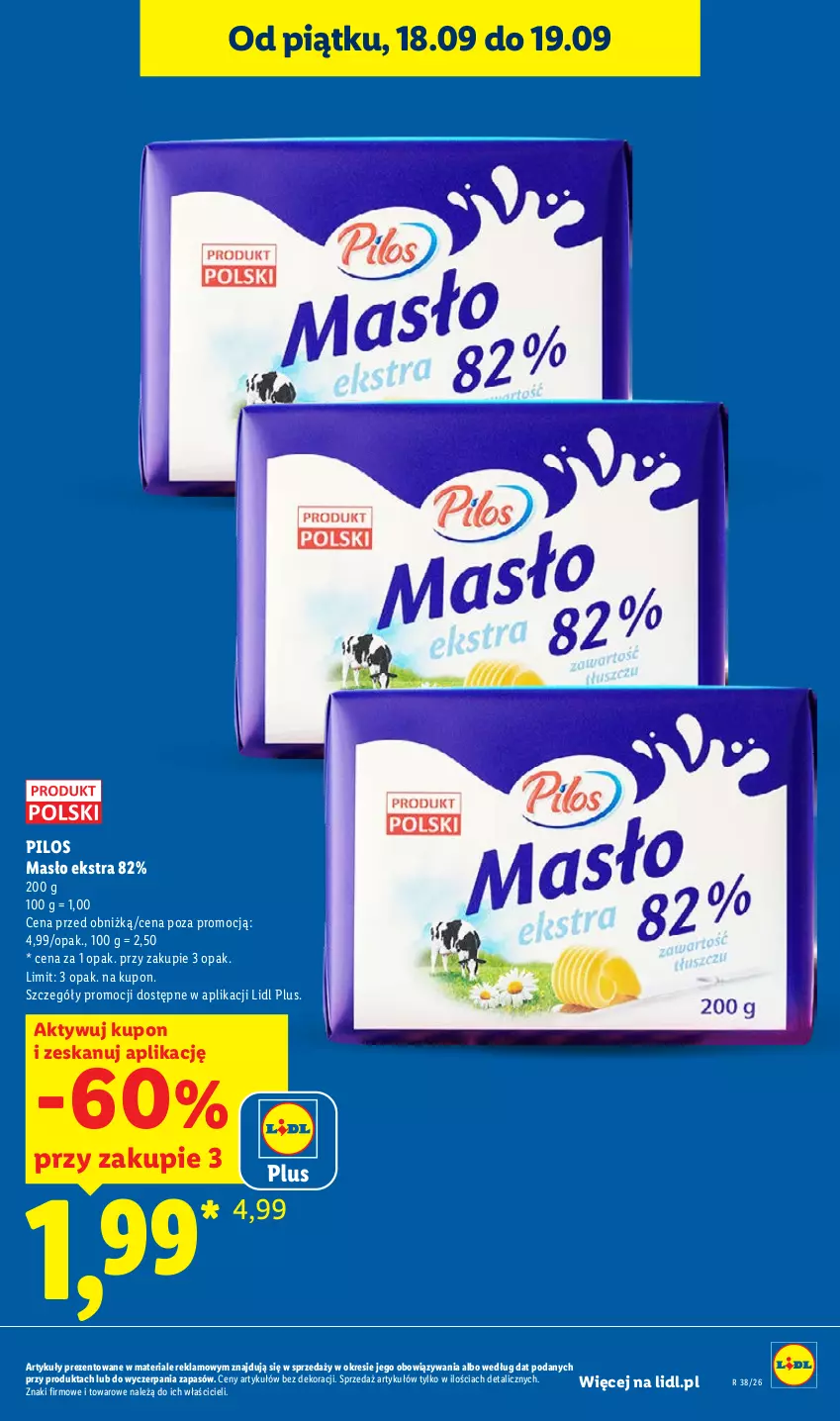 Gazetka promocyjna Lidl - Gazetka ważna od 17.09 do 19.09 - ważna 17.09 do 19.09.2026 - strona 11 - produkty: Masło, Pilos