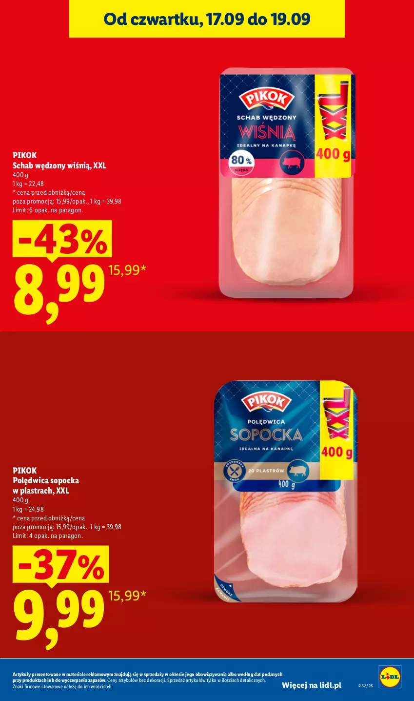 Gazetka promocyjna Lidl - Gazetka ważna od 17.09 do 19.09 - ważna 17.09 do 19.09.2026 - strona 17 - produkty: PIKOK, Polędwica