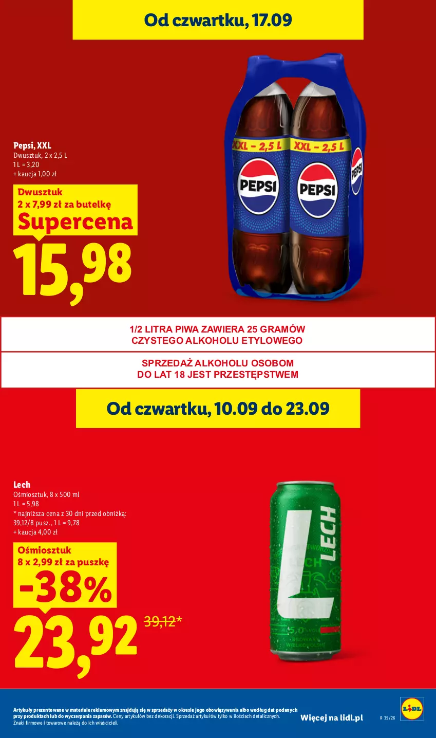 Gazetka promocyjna Lidl - Gazetka ważna od 17.09 do 19.09 - ważna 17.09 do 19.09.2026 - strona 31 - produkty: Gra, Pepsi, Piwa