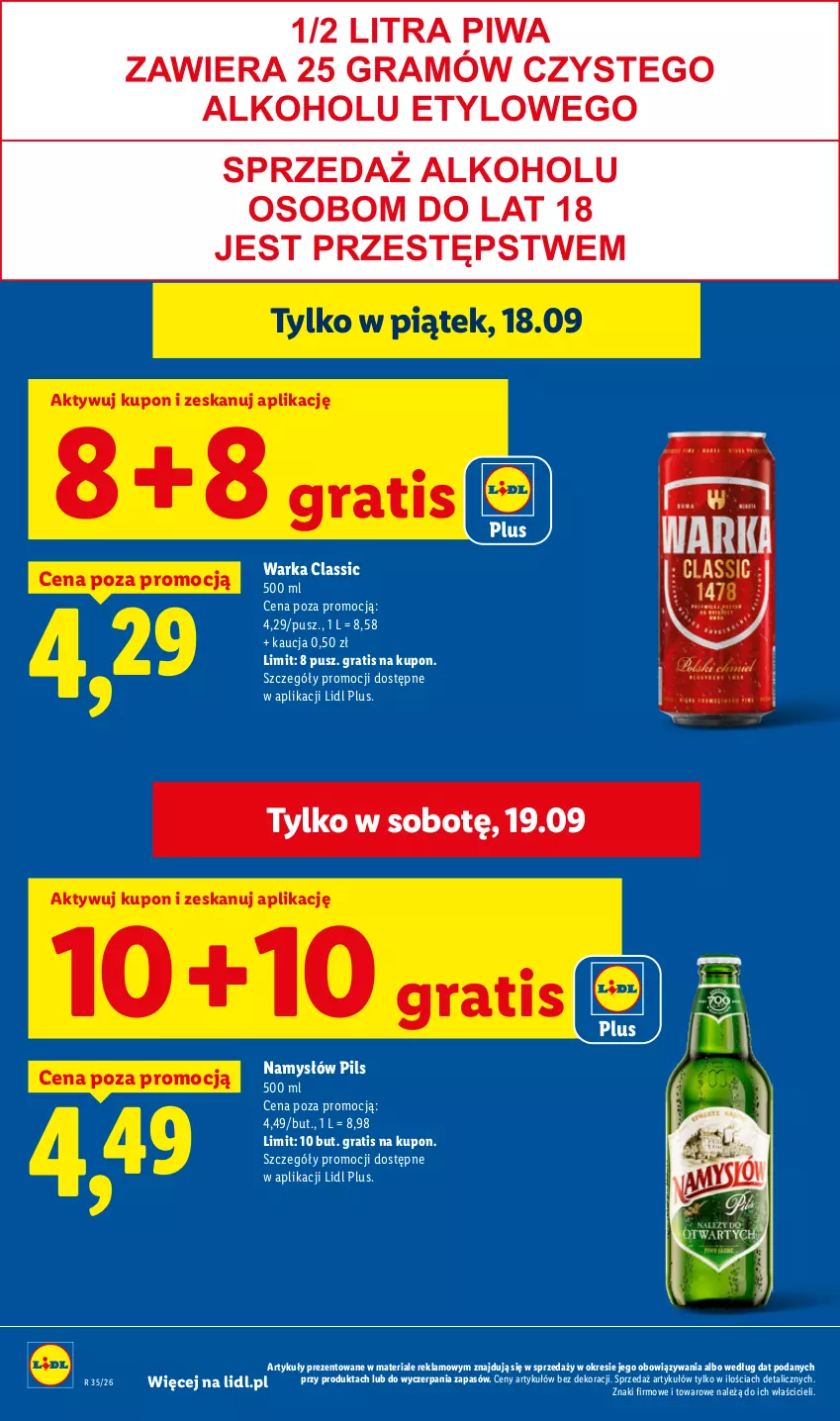 Gazetka promocyjna Lidl - Gazetka ważna od 17.09 do 19.09 - ważna 17.09 do 19.09.2026 - strona 32 - produkty: Gra, Namysłów, Warka
