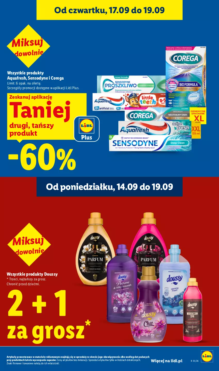 Gazetka promocyjna Lidl - Gazetka ważna od 17.09 do 19.09 - ważna 17.09 do 19.09.2026 - strona 33 - produkty: Aquafresh, Corega, Sensodyne