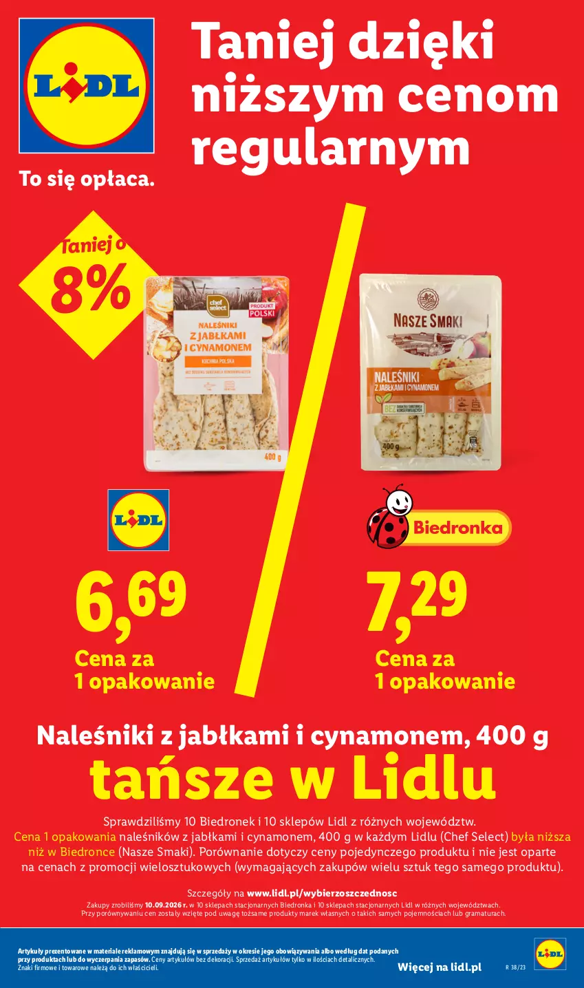 Gazetka promocyjna Lidl - Gazetka ważna od 17.09 do 19.09 - ważna 17.09 do 19.09.2026 - strona 5 - produkty: Gra, Jabłka, Naleśniki, Por, Rama