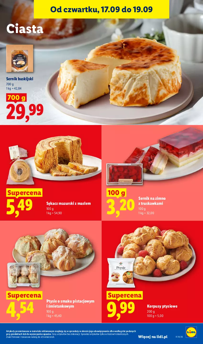 Gazetka promocyjna Lidl - Gazetka ważna od 17.09 do 19.09 - ważna 17.09 do 19.09.2026 - strona 77 - produkty: Korpusy, Sękacz, Ser