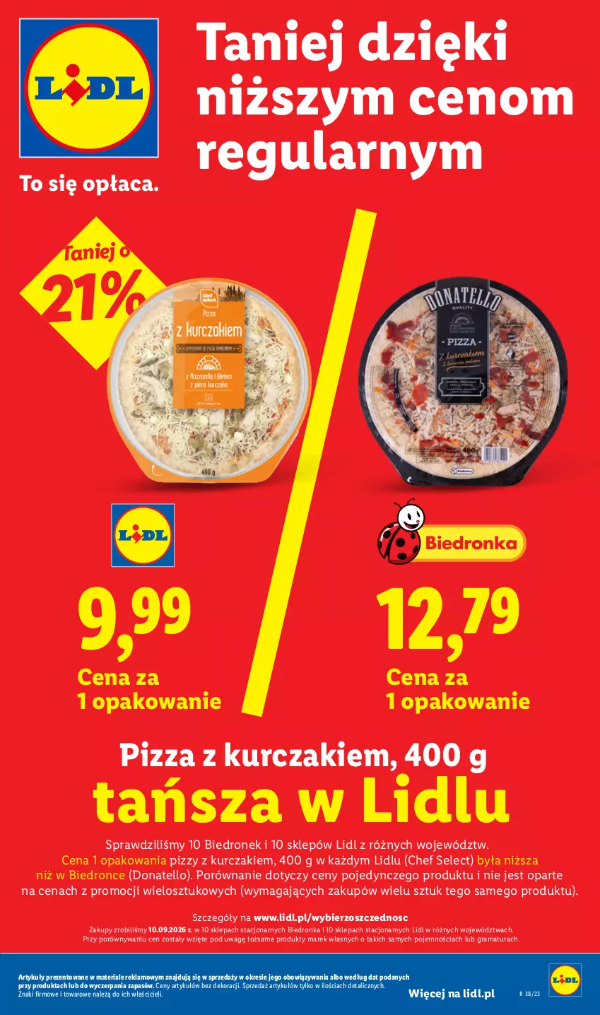 Gazetka promocyjna Lidl - Gazetka ważna od 17.09 do 19.09 - ważna 17.09 do 19.09.2026 - strona 9 - produkty: Gra, Kurczak, Pizza, Por, Rama