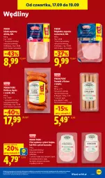 Gazetka promocyjna Lidl - Gazetka ważna od 17.09 do 19.09 - Gazetka - ważna od 19.09 do 19.09.2026 - strona 57 - produkty: Kurczak, Polędwica, Pur, Filet z piersi kurczaka, Parówki, PIKOK, Kiełbasa, Kiełbasa śląska