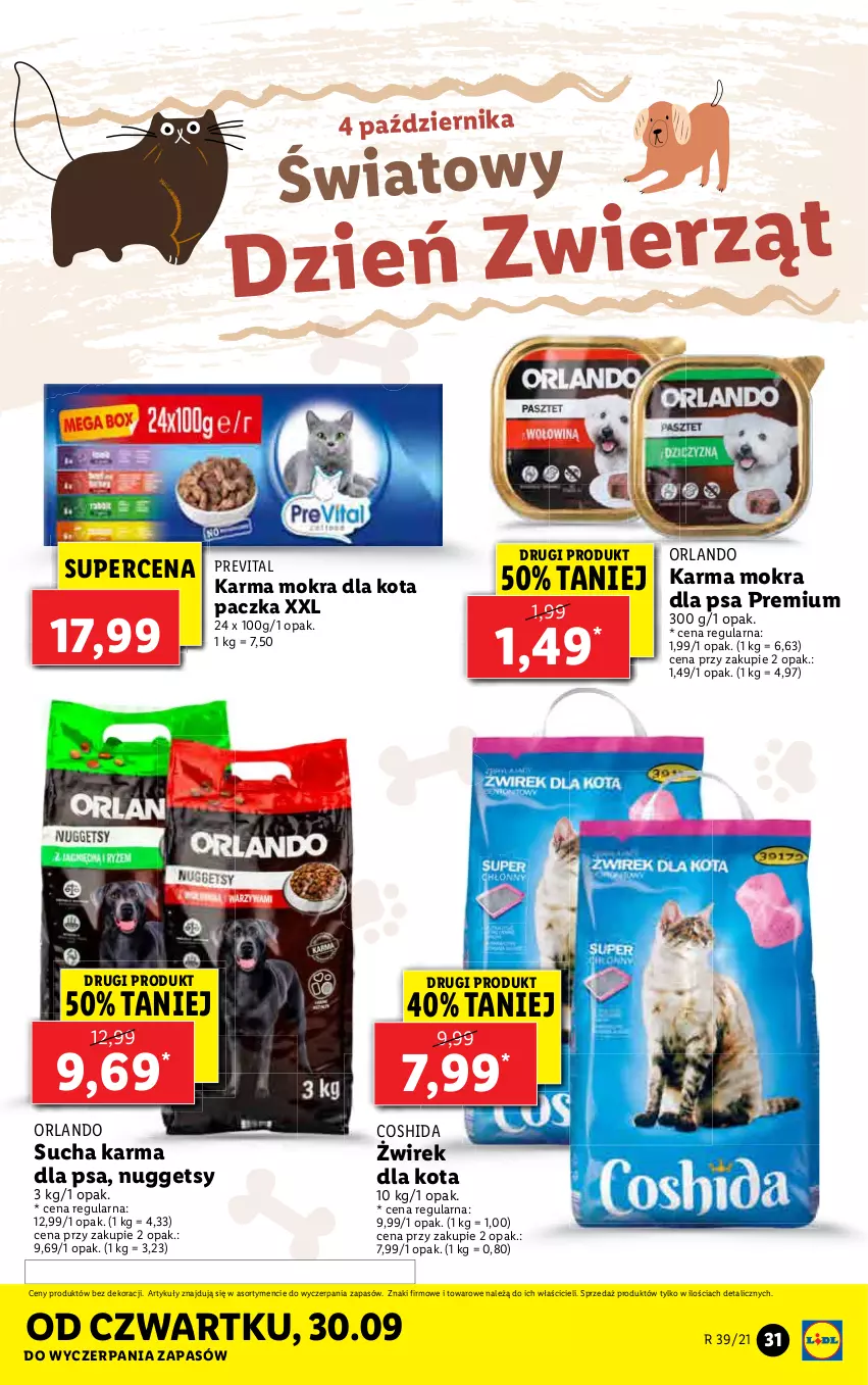 Gazetka promocyjna Lidl - GAZETKA - ważna 27.09 do 03.10.2021 - strona 31 - produkty: Sucha karma