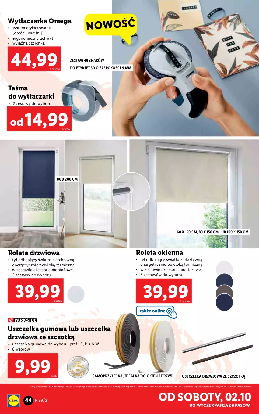 Gazetka promocyjna Lidl - GAZETKA - ważna 27.09 do 03.10.2021 - strona 44 - produkty: Drzwi, Mop