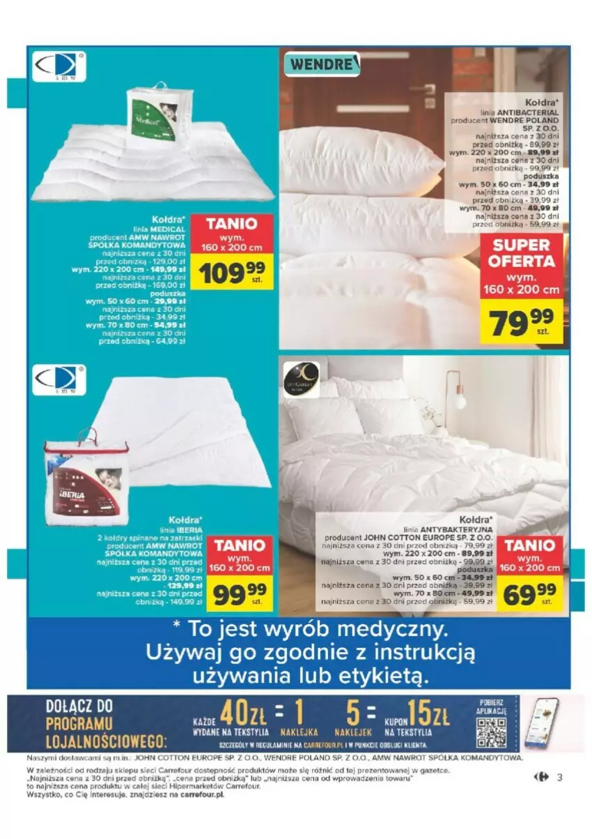 Gazetka promocyjna Carrefour - ważna 16.01 do 28.01.2024 - strona 23 - produkty: Klej, Kołdra