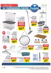 Gazetka promocyjna Carrefour - Gazetka - ważna od 28.01 do 28.01.2024 - strona 15 - produkty: Mop, Wieszak, Pojemnik, Lustro
