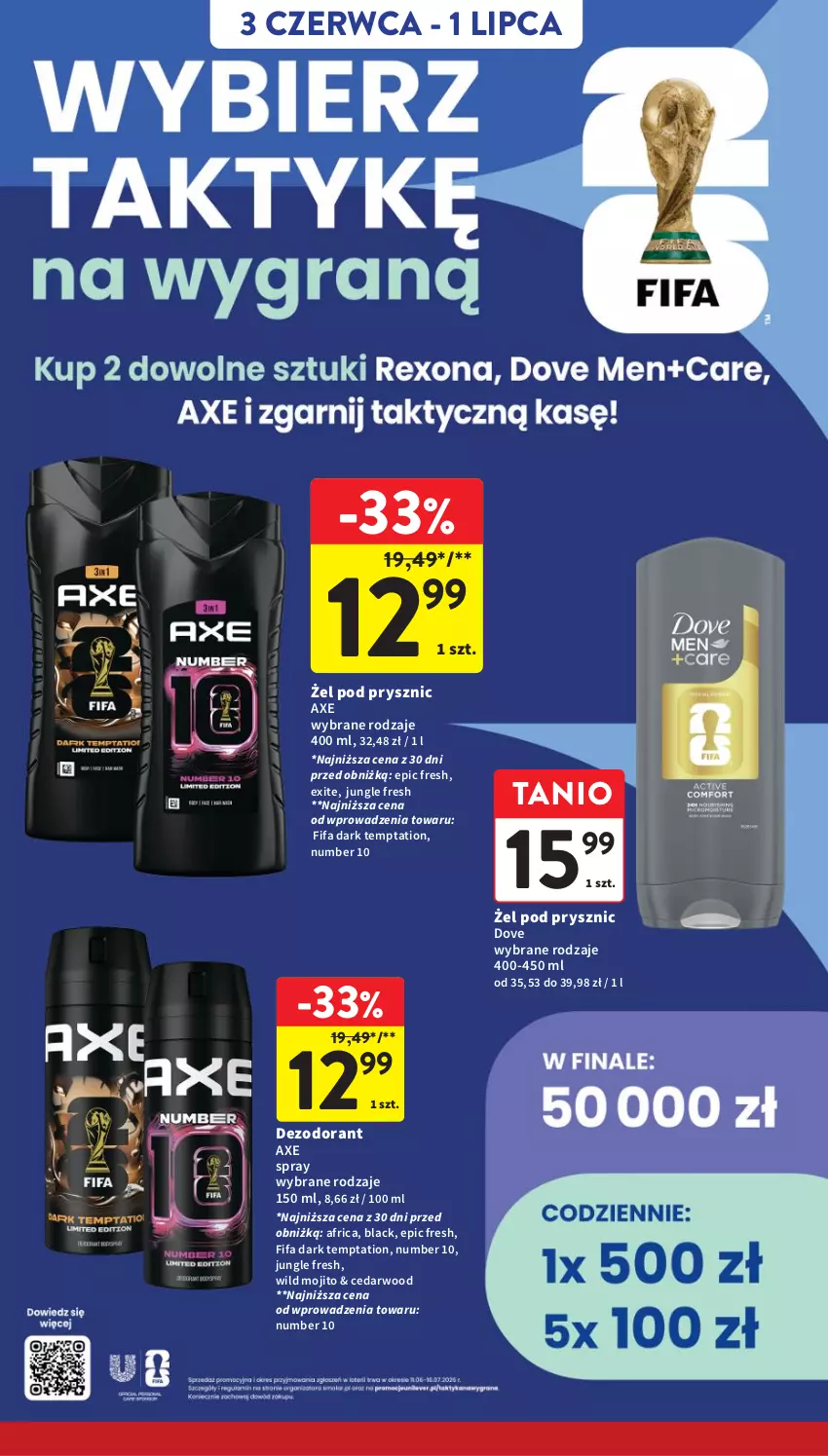 Gazetka promocyjna Intermarche - Gazetka promocyjna - ważna 03.06 do 10.06.2026 - strona 22 - produkty: Dezodorant, Dove, Fa, Lack